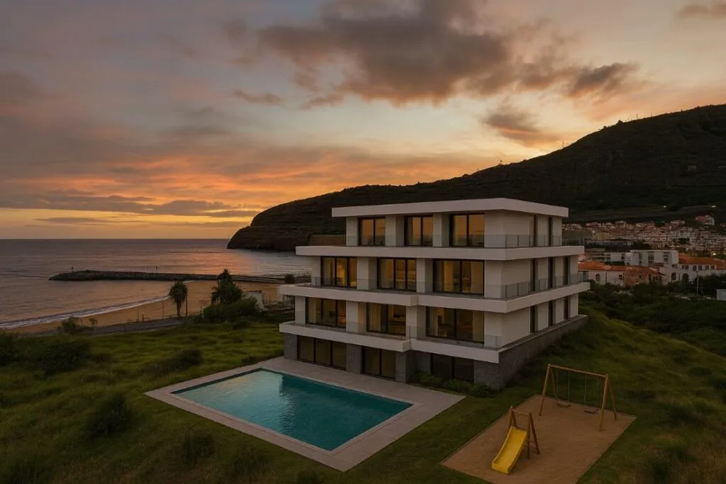 Ocean-front T1 eco-luxury residence in Machico, Madeira, 100 metres from the beach (photo 1)